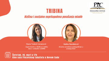 Tribina u organizaciji Pedagoškog centra: Rizična i socijalno neprilagođena ponašanja mladih
