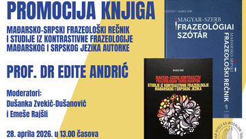 Promocija knjiga „Mađarsko-srpski frazeološki rečnik“ i „Studije iz kontrastivne frazeologije mađarskog i srpskog jezika“