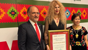 Prof. Dr Bojana Kovačević Petrović Receives Honorary Charter from the Embassy of Mexico