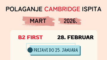 Отворене пријаве за полагање Кембричких испита на Филозофском у марту 2026. године